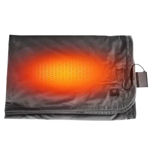 Graphene 12V Rechargeable Battery Electric Heated Car Blanket USB Heated Throw Blanket for Winter