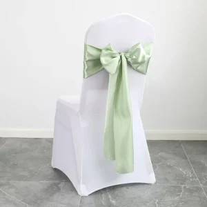 Grass Green Chair Sashes Blue Chair Sash Satin Chair Sashes for Wedding