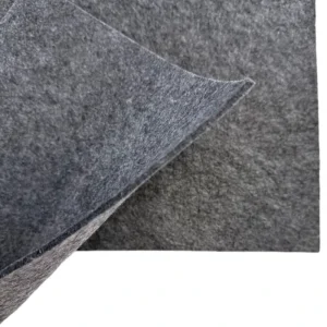 Gray Anti Slip Carpet Pad Thick Ripstop Non Woven Fabric Breathable Rubber Needle Punched Felt Soundproofing Material Floor Roll