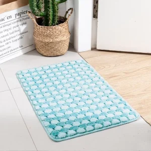 Gray Bathroom Rugs Non Slip Bath Mats Super Soft and Water Absorbent Microfiber Washable Bath Rugs for Floor Tub and Shower