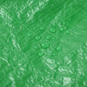 Green 120g Waterproof Woven PE Tarpaulin Heavy Duty Durable Cover for Outdoor Construction Barrier Garden Shade