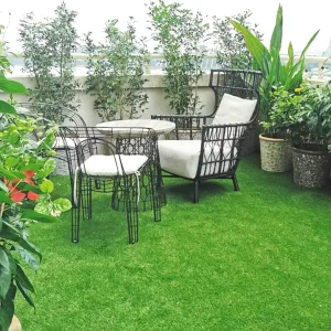Green Artificial Landscape Turf Carpet with PP+PE Material 5-8 Year Warranty for Home Garden Wedding Outdoor Decoration