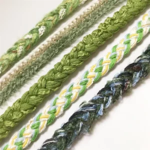 Green Series Tweed Lace Clothing Edge Pocket DIY Woven Sleeve Collar Clothing Accessories Coat Decorative Ribbon Webbing