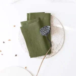 Green Soft Fabric Table Napkins Elegant Style Easy Use Napkins for Daily Dining Banquet Home Table Setting Decor
