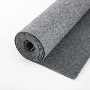 Grey Non Woven Flocked Carpet Roll Durable Event & Floor Covering