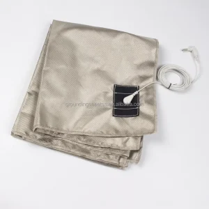 Ground Connection Sheet with Conductive Nickel Copper Textile for Relaxation and Static Release