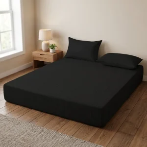 Grounded Sleep Fitted Sheet 95% Organic Cotton 5% Silver Fiber Conductive Grid Technology