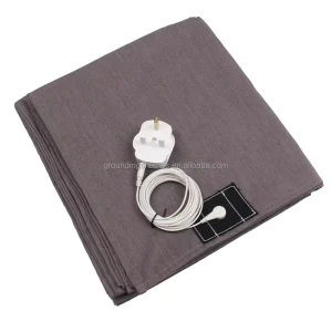 Grounding Bed Sheet Set 30% Stainless Steel Threads Conductive Fabric Anti Static with Ground Wire