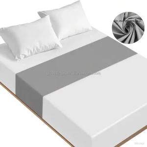Grounding Bedding Half Sheet 95% Organic Cotton+5% Pure Silver Organic Grounded Sheet for Improved Sleep Pain Relief