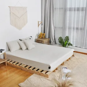 Grounding Sheets Twin XL Size 5% Silver Fiber Grounding Flat Sheet for Bed Sleeping with Grounding Cord Grounding Mat for Bed