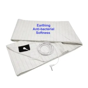 Grounding Silver Fiber Anti bacterial Conductive Flat Bed Sheet With Cord and Plug