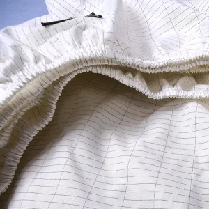 Grounding Silver Organic Cotton King Size ESD Conductive Fitted Sheet