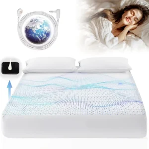Grounding Therapy Massage Bed Sheet with Silver Fiber Queen Size Earthing Fitted Sheets