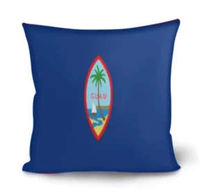 Guam Flag Patriotic Decorations Throw Pillow Covers Farmhouse Cushion Case for Couch Sofa Home Outdoor Decor