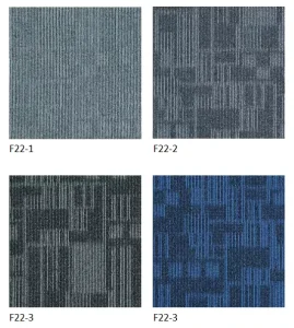 Guangdong Foshan Machine Made Nylon Carpet Tiles for Commercial Spaces Place of Business Office & Hotels Thin 8mm 3.15in