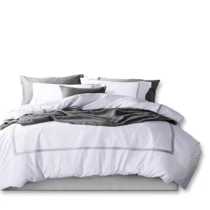 Guangzhou Manufacturer Custom Embroidery 100% Cotton 300tc Hotel Bed Linen Set