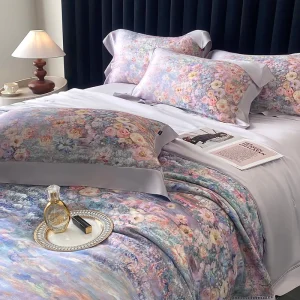 Guangzhou Sndon Factory Tencel Loycell Bedding Set Summer Flower Printed Comforter Bed Set