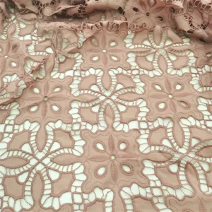 Guipure Lace Fabric Hollow Polypropylene Embroidery French Tulle Lace Water Resistant Lightweight Women’s Wedding Dress Sewing