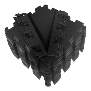 Gym Flooring for Home Gym Rubber Top with High Density EVA Foam Exercise Equipment Mats Interlocking Puzzle Workout Mats