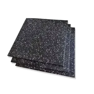 Gym Natural Rubber Sports Floor Mat for Sports Field Flower Particle Power Zone Shock Absorber 20 30mm Thickness Composite