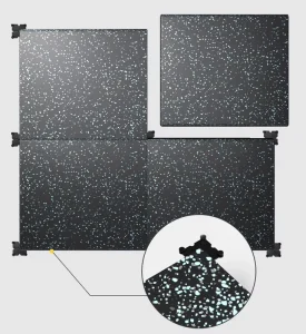 Gym Strength Area Thickened Exercise Rubber Floor Mat FN I R24072201 with Cushioning Featuring Artificial Grass