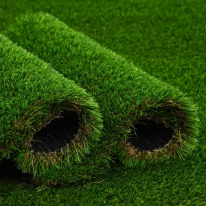 HBA40 Fireproof PP+PE Grass Carpet for Outdoor Landscaping Sports Flooring Eco Friendly Custom Size Green