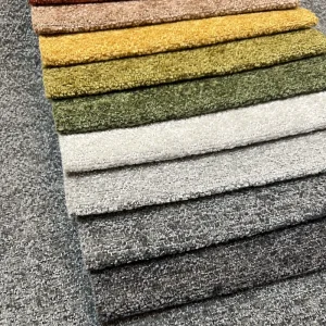 HL732 Home Textile Woven Chenille Sofa Fabric 100% Polyester Yarn Dyed Breathable Heavyweight Upholstery Minimalism Style
