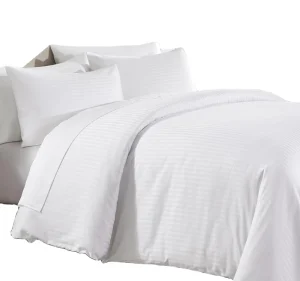 HONI Contract Manufacturing 240T Cotton Stripe Hypoallergenic Bedding Breathable Cooling Duvet Cover Set OEKO TEX Certified Glob