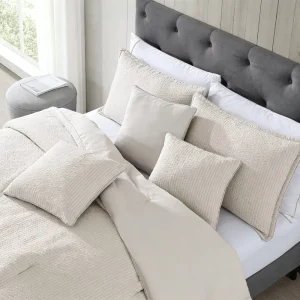 HONI Customized ODM Piece Seersucker Bedding Hypoallergenic Luxury Hotel Quality Quilt Set OEKO TEX Certified Global Source