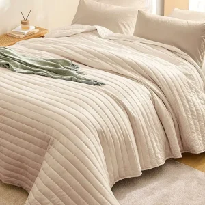HONI Private Label Lightweight Modern 90gsm Wrinkle Resistant Eco friendly GRS Comforter Set OEKO TEX Certified Global Source