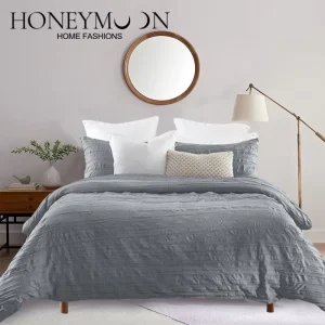 HONI Private Label Modern Luxury Duvet Cover Set OEKO TEX Microfiber Soft Lightweight Easy Care Customizable 200TC All-Season
