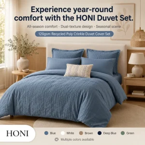HONI Professional Manufacturers Polyester 3 Pcs Queen and king Luxury Style Durable Duvet Cover Bedding Set in Bulk