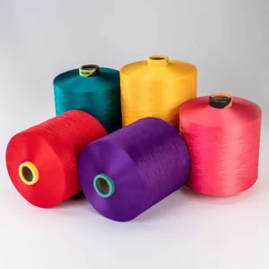 HUILONG hot selling drawn textured yarn DTY POLYESTER YARN polyester textured yarn DOPE DYED YARN filament yarn
