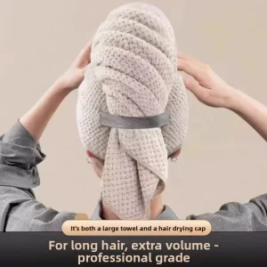 Hair Drying Cap Pineapple Hat Super Absorbent Quick-Drying Extra-Large Extra-Long Hair-Wiping New Long Hair Bath Towel Women’s