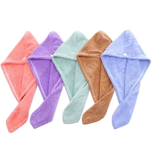 Hair Drying Towels Microfiber Super Absorbent Hair Towel Wrap Coral Fleece Absorbs Water Dries Quickly Dry Turban