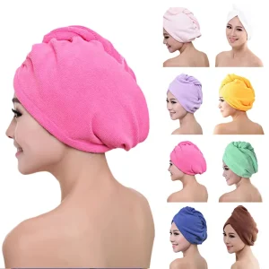 Hair Drying Towels for Women Turban Head Wrap Super Absorbent Microfiber Hair Towel for Curly Hair Fast Drying Cap