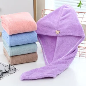 Hair Wrap Hair Drying Towel Coral Fleece Absorbent Dry Hair Shower Cap SPA Salon Towel for Women Girls