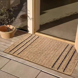 Hand Braided Woven Natural Jute Floor Mat Door Mats