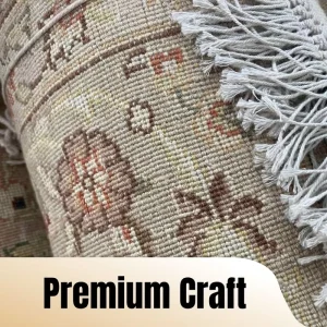Hand Knotted Wool Silk Eco Friendly Customizable Dense Texture Traditional Craft Persian Style Luxury Handmade Carpet Rug