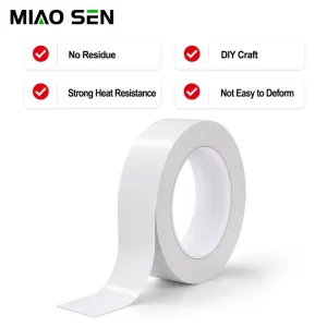 Hand Tearable Cotton Paper Double Sided Tape Hot Melt Adhesive Tape for Art Crafts Scrapbooks