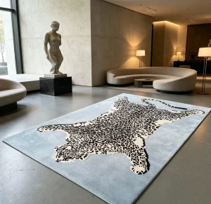 Hand Woven Handmade Carpet Custom Adjustable Size and Color Comfortable Warm Area Rug