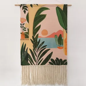 Hand Woven Tapestry Home Deco Cotton Wall Art Tapestry Household Carpet Decoration Wall Hanging