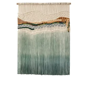 Hand dyed Solid Color Landscape Decorative Woven Tapestry 60x80cm New Chinese Style Hotel Guesthouse Living Room Wall Hanging
