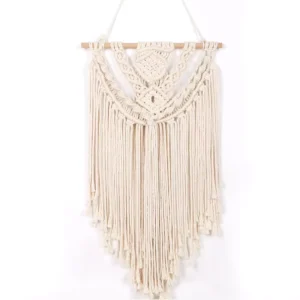 Hand woven Tapestry Bohemian DIY Art Tapestry for Living Room Decor Home Fringe Cotton Rope Wall Hanging
