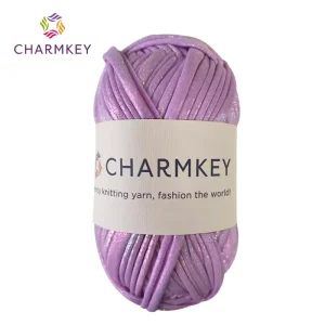 Handmade 100% Polyester Crochet Bags 100g 2cm Yarns Fabric Strips Segmental Dyed Woolen Yarn Fancy Weaving