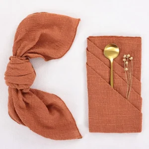 Handmade Blending Printed Cloth Napkin Disposable Table Linen Customizable for Home Hotel Use for Weddings