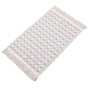 Handmade Cloth Rug Mat Multi-Purpose Area and Bathroom Door Mat Wear-Resistant and Non-Slip Customizable Cushioned