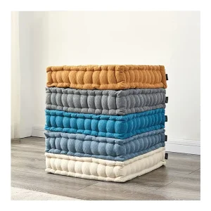 Handmade Customizable Color Tatami Outdoor Meditation Square Tatami Seat Cushion Pillow Tufted Sitting Floor Cushions