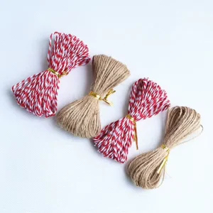 Handmade Hemp Cord Braided Eco-Friendly High Stretch for Christmas Wedding Decorations Custom String Rope Bags Garments Shoes