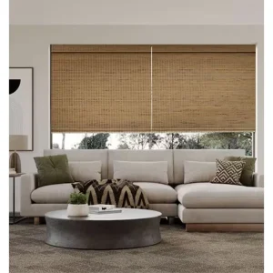 Handmade Hemp Woven Roman Blinds Natural Grass Fabric Window Shades Custom Made to Measure Curtains For Living Room